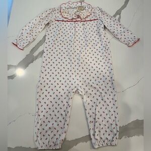 Beaufort Bonnet Ramona Ruffle Romper Midway Microfloral Size 3T